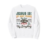 Jesús Es Mi Todo Fe Cristiana Mi Dios Rey Esperanza Alegría Sudadera