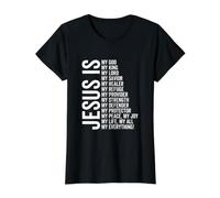 Jesús Es Mi Todo Mi Todo Mi Dios Señor Salvador Sanador Camiseta gráfica económica, Mujer, Negro, XS