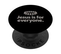 Jesús es para Todos Fe Cristiana Religión Adoración Cruz PopSockets PopGrip Adhesivo