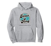 Jesús es Rey, 1 Corintios 15:3-4 Sudadera con Capucha