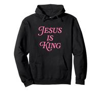 Jesús Es Rey Amor como Jesús Estética Retro Religioso Sudadera con Capucha