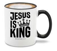 Jesús Es Rey Apocalipsis 17:14 Mug Microondas Taza Elegante Tazas De Cerámica Para Cacao Leche Bebidas Frías Y Calientes 330Ml