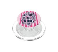 Jesús Es Rey Cristiana Fe Floral Pez Religioso PopSockets PopGrip para MagSafe