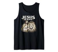 Jesús es Rey, Jesucristo Vintage Grunge Camiseta sin Mangas