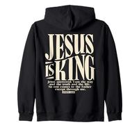 Jesús es rey Jesús Juan 14:6 regalos religiosos inspiradores Sudadera con Capucha