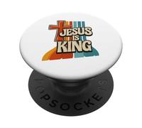 Jesús es Rey PopSockets PopGrip Adhesivo
