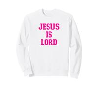 Jesús es Señor Rosa Letras Diseño Cristiano Religioso Sudadera
