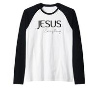 Jesús es Todo Cristiano Camiseta Manga Raglan