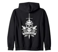 Jesús es victorioso Christian Christcore Skull Faith Art Sudadera con Capucha