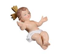 Jesús Escritorio Estatua - Figura de Resina Colorida Escultura de Belén Decoración de Mesa Multifuncional Obra de Arte Religiosa Decorativa Decoración del Hogar | Pantalla de Mesa para Mesa de Centro