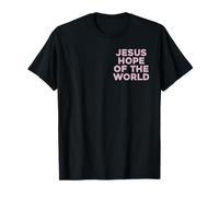 Jesús Esperanza del Mundo Escritura Cristiana Religión Bautismo Camiseta