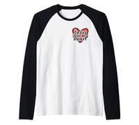 Jesús Está En Mi Corazón Lindo Doodle Kid Cristianismo Religioso Camiseta Manga Raglan
