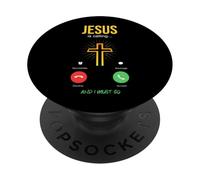 Jesús está Llamando a la Iglesia Cristiana Christus Faith Teléfono PopSockets PopGrip Adhesivo