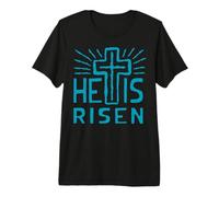 Jesús está Vivo Ha resucitado Cristo Rosa de la Pascua Muerta Camiseta Premium