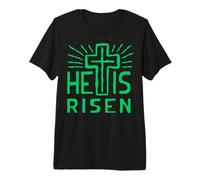 Jesús está Vivo Ha resucitado Cristo Rosa de la Pascua Muerta Camiseta Premium