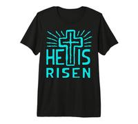 Jesús está Vivo Ha resucitado Cristo Rosa de la Pascua Muerta Camiseta Premium