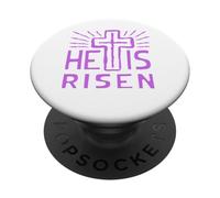 Jesús está Vivo Ha resucitado Cristo Rosa de la Pascua Muerta PopSockets PopGrip Adhesivo