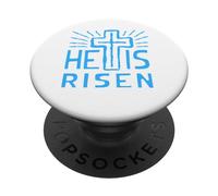 Jesús está Vivo Ha resucitado Cristo Rosa de la Pascua Muerta PopSockets PopGrip Adhesivo