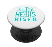 Jesús está Vivo Ha resucitado Cristo Rosa de la Pascua Muerta PopSockets PopGrip Adhesivo