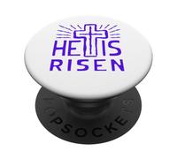 Jesús está Vivo Ha resucitado Cristo Rosa de la Pascua Muerta PopSockets PopGrip Adhesivo