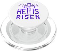 Jesús está Vivo Ha resucitado Cristo Rosa de la Pascua Muerta PopSockets PopGrip para MagSafe