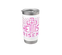 Jesús está vivo Ha resucitado Cristo Rosa de la Pascua muerta Vaso térmico de acero inoxidable de doble pared
