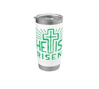 Jesús está vivo Ha resucitado Cristo Rosa de la Pascua muerta Vaso térmico de acero inoxidable de doble pared
