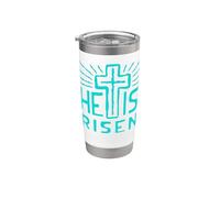 Jesús está vivo Ha resucitado Cristo Rosa de la Pascua muerta Vaso térmico de acero inoxidable de doble pared