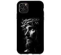 Jesus Face Crown of Thorns God Bible Christian Easter Carcasa para iPhone 11 Pro MAX