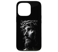 Jesus Face Crown of Thorns God Bible Christian Easter Carcasa para iPhone 13 Pro