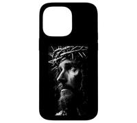 Jesus Face Crown of Thorns God Bible Christian Easter Carcasa para iPhone 14 Pro MAX