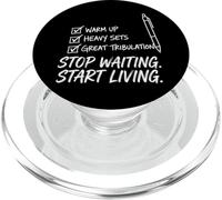 Jesús Fe Biblia Preterismo Gimnasio Powerlifting PopSockets PopGrip para MagSafe