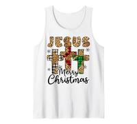 Jesús Feliz Navidad Natividad Los Cristianos aman a Cristo Camiseta sin Mangas