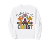 Jesús Feliz Navidad Natividad Los Cristianos aman a Cristo Sudadera