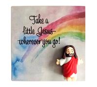 Jesús, figuras del pequeño Jesús | Pequeña miniatura de Jesús - Accesorios para fiestas decoración navideña, tarjetas de bendición de estatua de dibujos animados para la escuela, el hogar y los afatos