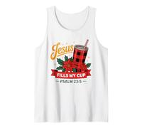 Jesus Fills My Cup Psalm 23:5 Positive Faith Quote Camiseta sin Mangas