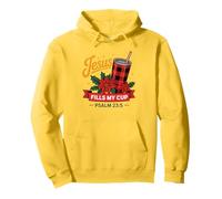 Jesus Fills My Cup Psalm 23:5 Positive Faith Quote Sudadera con Capucha