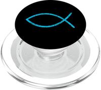 Jesus Fish Ichthys Font Cristianismo Cristiano PopSockets PopGrip para MagSafe