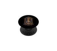 Jesús Floral Gótico Icono Católico Arte Devocional PopSockets PopGrip Adhesivo