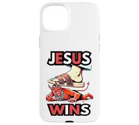 Jesús gana 1 Corintios 15 55 Zacarías 14 4 Carcasa para iPhone 15 Plus