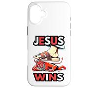 Jesús gana 1 Corintios 15 55 Zacarías 14 4 Carcasa para iPhone 16 Plus
