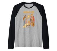 Jesus Glory to The Newborn King, Estilo Retro, para Hombre Camiseta Manga Raglan