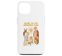 Jesus Glory to The Newborn King, Estilo Retro, para Hombre Carcasa para iPhone 13