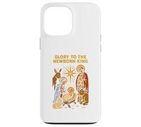 Jesus Glory to The Newborn King, Estilo Retro, para Hombre Carcasa para iPhone 13 Pro MAX