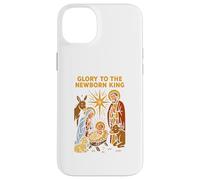 Jesus Glory to The Newborn King, Estilo Retro, para Hombre Carcasa para iPhone 14 Plus