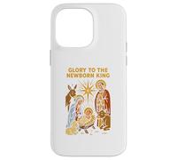 Jesus Glory to The Newborn King, Estilo Retro, para Hombre Carcasa para iPhone 14 Pro MAX