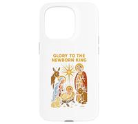 Jesus Glory to The Newborn King, Estilo Retro, para Hombre Carcasa para iPhone 15 Pro