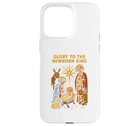 Jesus Glory to The Newborn King, Estilo Retro, para Hombre Carcasa para iPhone 15 Pro MAX