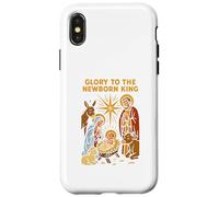Jesus Glory to The Newborn King, Estilo Retro, para Hombre Carcasa para iPhone X/XS