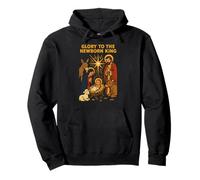 Jesus Glory to The Newborn King, Estilo Retro, para Hombre Sudadera con Capucha
